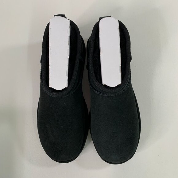 UGG Women's Shoe 8 Classic Ultra Mini Boot 1116109 Black Size 8 - Picture 4 of 12